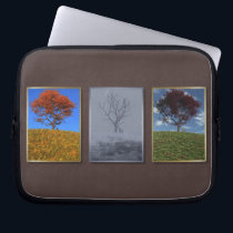 Swiftly Fly the Years Triptych Laptop Sleeve
