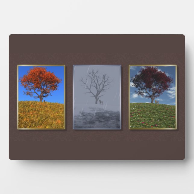 Swiftly Fly the Years Triptych Photo Plaque (Front)