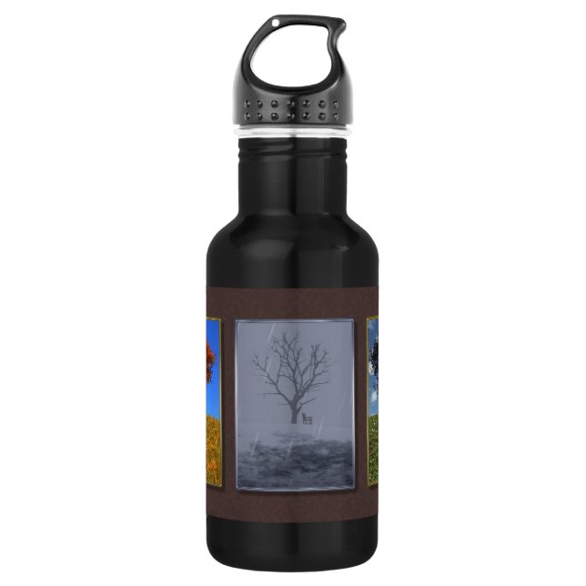 Swiftly Fly the Years Triptych Water Bottle (Front)