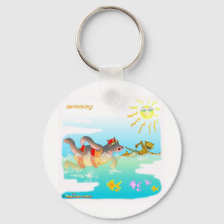 Swiiming gifts for kids keychain