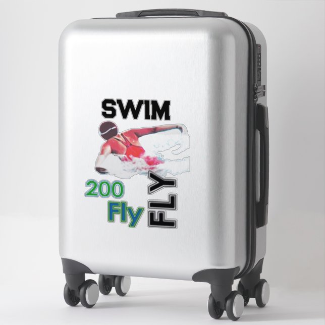 Swim - 200 Fly Sticker (Suitcase)