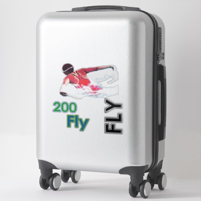 Swim - 200 Fly Sticker (Suitcase)