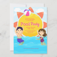 Swim and Play Invitation