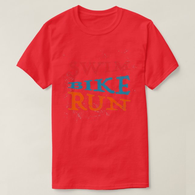 Swim Bike Run 38 T-Shirt (Design Front)
