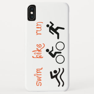 Swim Bike Run iPhone XS Max Case