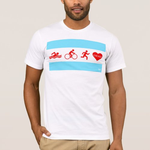 Swim Bike Run Chicago T_Shirt