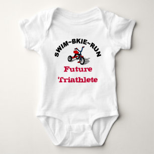 Swim~Bike~Run Future Triathlete Baby T-shirt Baby Bodysuit