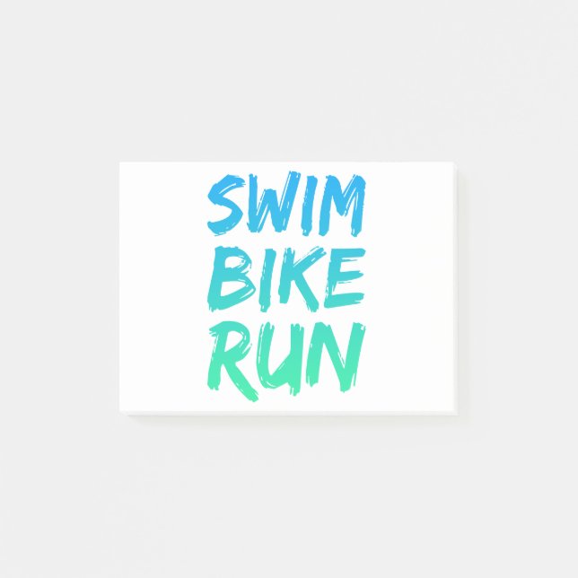 Swim Bike Run great design Post-it Notes (Front)