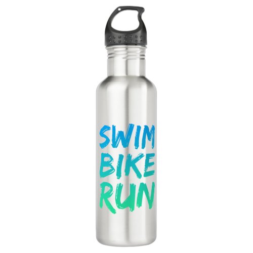 Swim Bike Run great design Stainless Steel Water Bottle