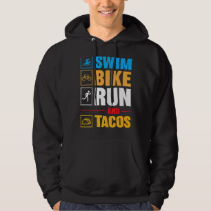 Swim Bike Run & Tacos Father's Day Hoodie