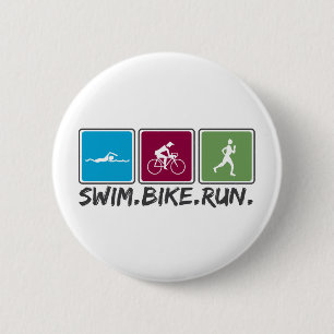 swim bike run (triathlon) button