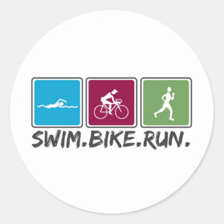 Triathlon Stickers | Zazzle