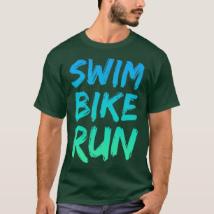 Swim Bike Run Triathlon cool design 3 T-Shirt