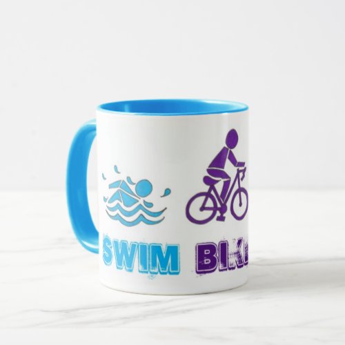 Swim Bike Run Triathlon Race Athlete Mug