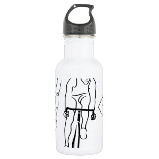 Swim Bike Run Triathlon Stainless Steel Water Bottle