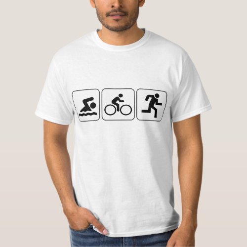 Swim Bike Run _ Triathlon T_Shirt