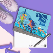 SWIM. BIKE. RUN. TRIATHLON themed