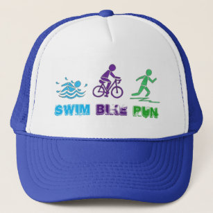 TRIATHLON Tech Running Hat Cap ~Autism Acceptance~ Grand Rivers KY Trail Run  Hat