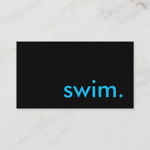 swim business card