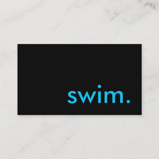 Customizable swim. business card templates
