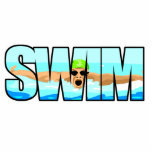 Swim Butterfly Statuette<br><div class="desc">A great design for those who love swimming especially those who love doing the butterfly. SWIM in big letters with a swimmer doing butterfly. Buy this for a swim coach, or a swim team member</div>