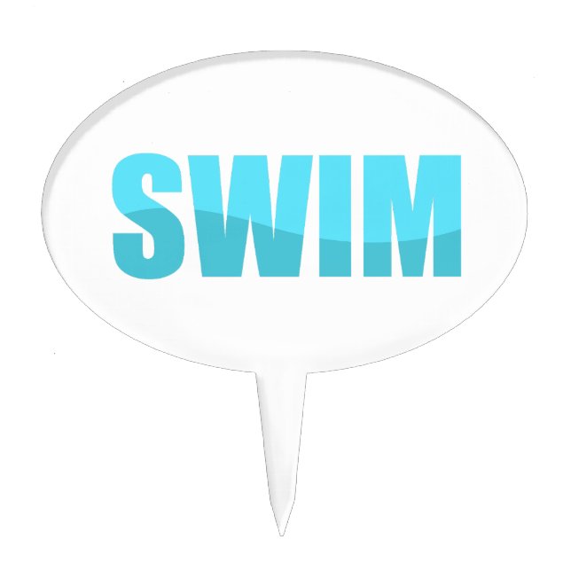 Swim Cake Topper (Front)
