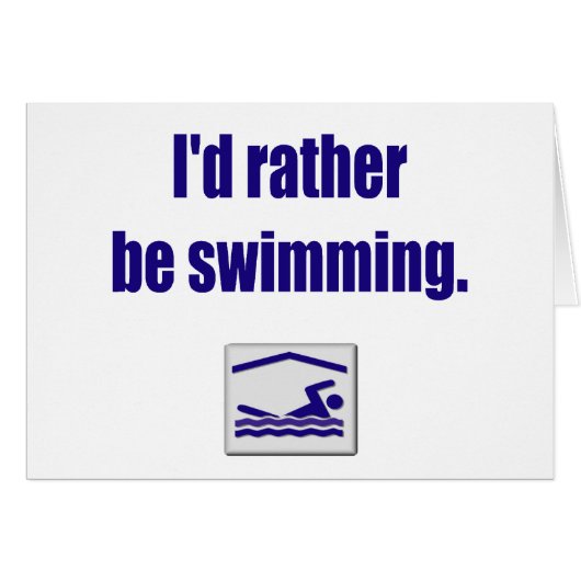 Swim Card (Front Horizontal)