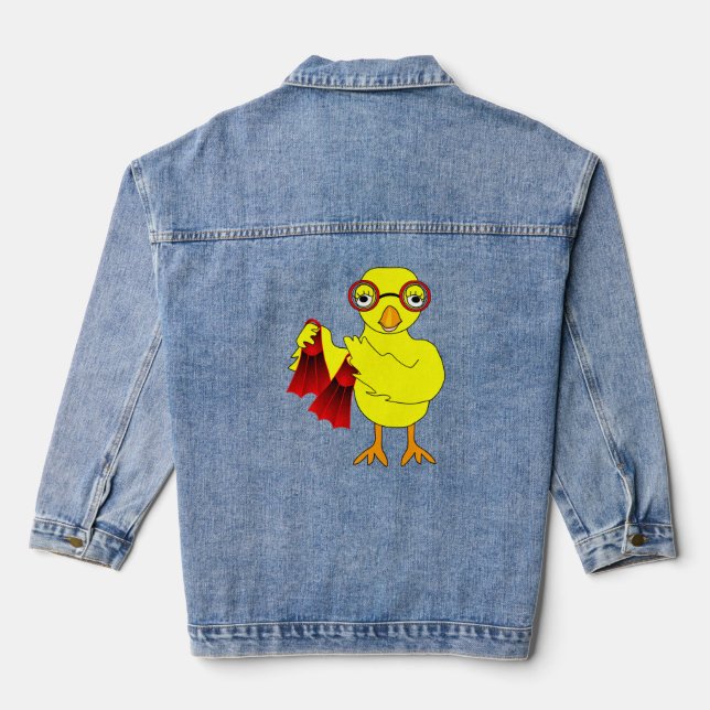 Swim Chick Denim Jacket (Back)
