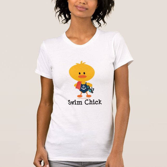 Swim Chick Swimmer T-Shirt (Front)