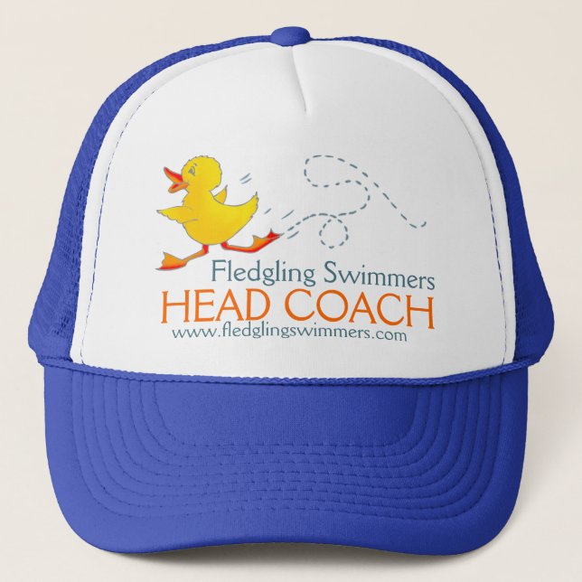 Swim club swim teachers duck promotion cap (Front)