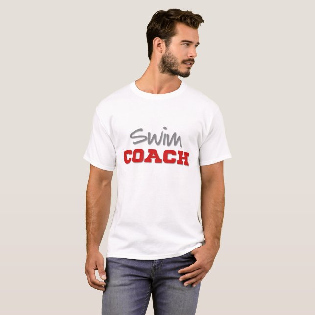 Swim Coach Design T-Shirt (Front Full)