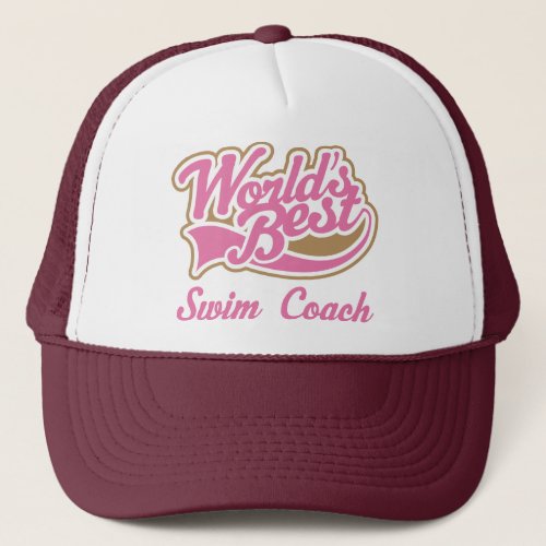 Swim Coach Gift Trucker Hat