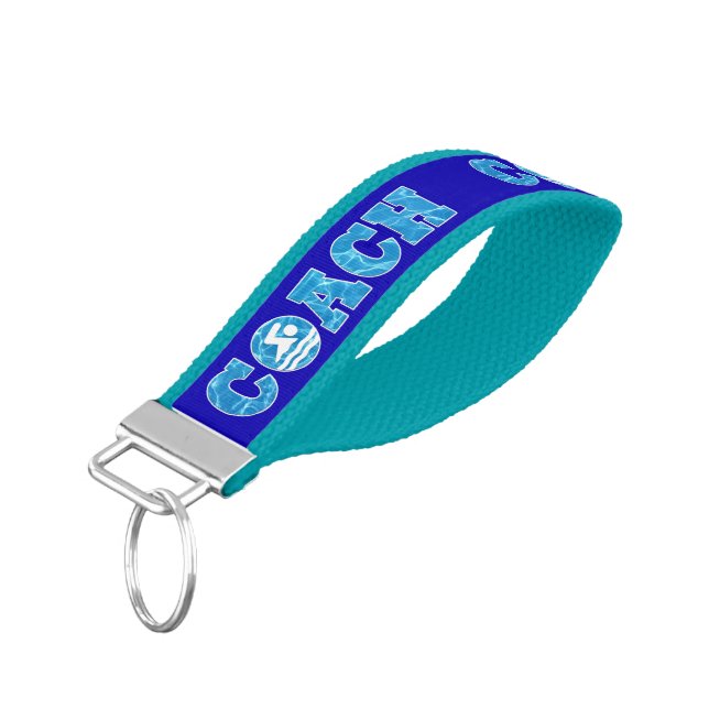 Swim Coach Keychain for Pool Facilities or Office (Angled Down)