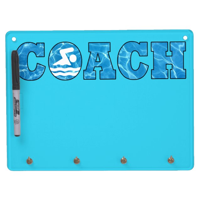 Swim Coach Office Decor Pool Water White Board (Front)