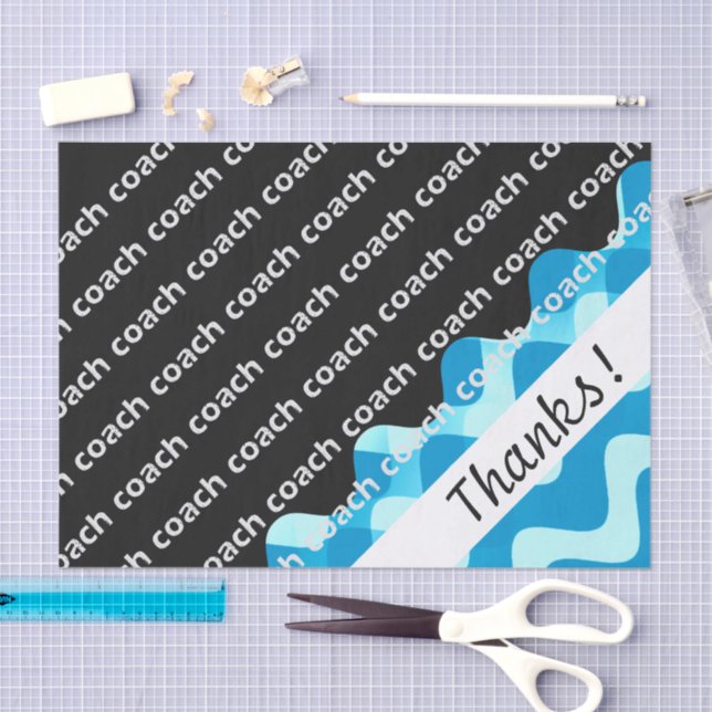 Swim Coach or Dive Coach Thanks Tissue Paper (Craft)