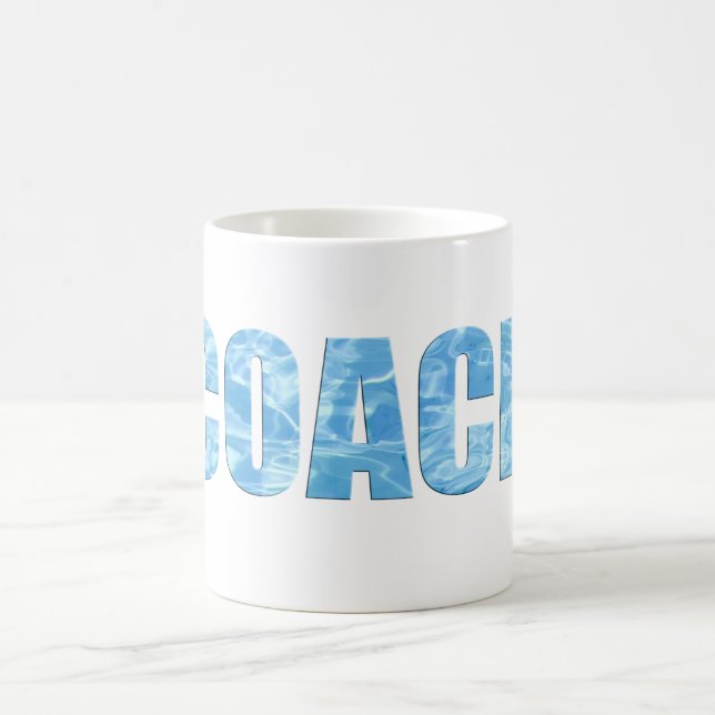 Swim Coach Pool Water Swimming & Diving Coach Mug (Center)