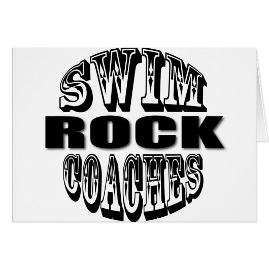 Swim Coaches Rock Gift (Front Horizontal)