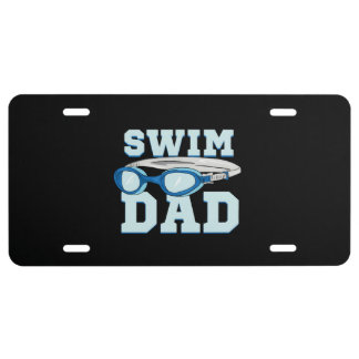 Swim Dad License Plate