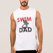 Swim Dad Sleeveless T-Shirt (Front)