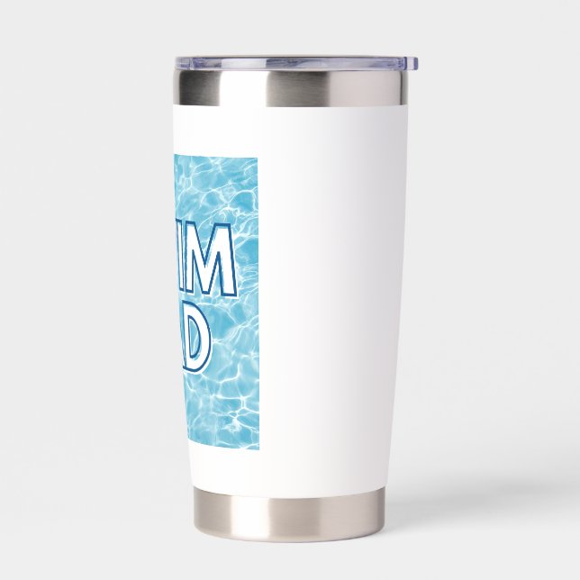 Swim Dad Tumbler - Swimmer Parent Gift (Left)