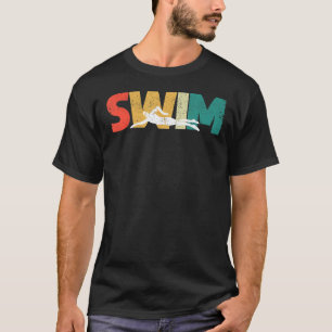 Swim Distressed Look Swimming Swimmers Passion Sw T-Shirt