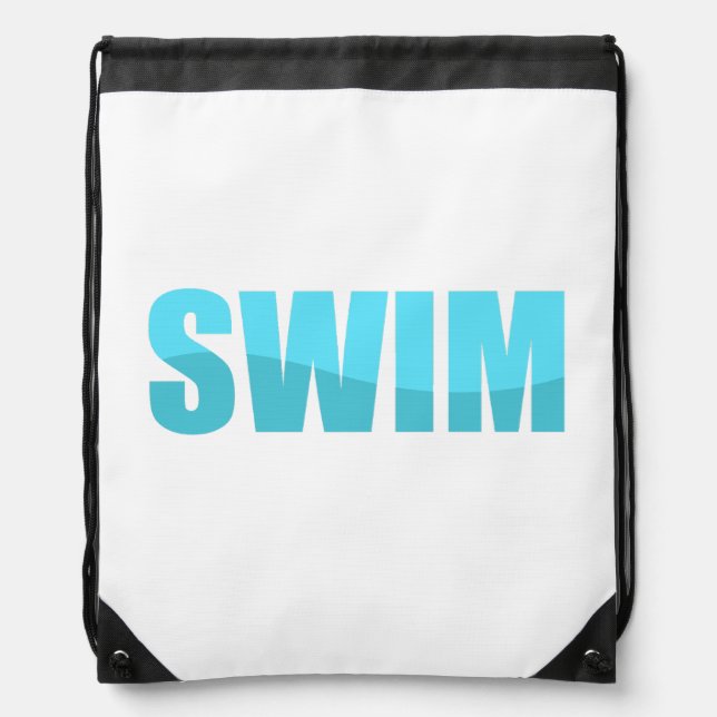Swim Drawstring Bag (Front)