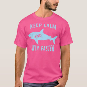 Swim Faster Funny Swimming Gift T-Shirt