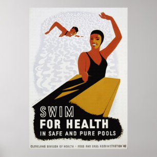 Swim for Your Health Poster