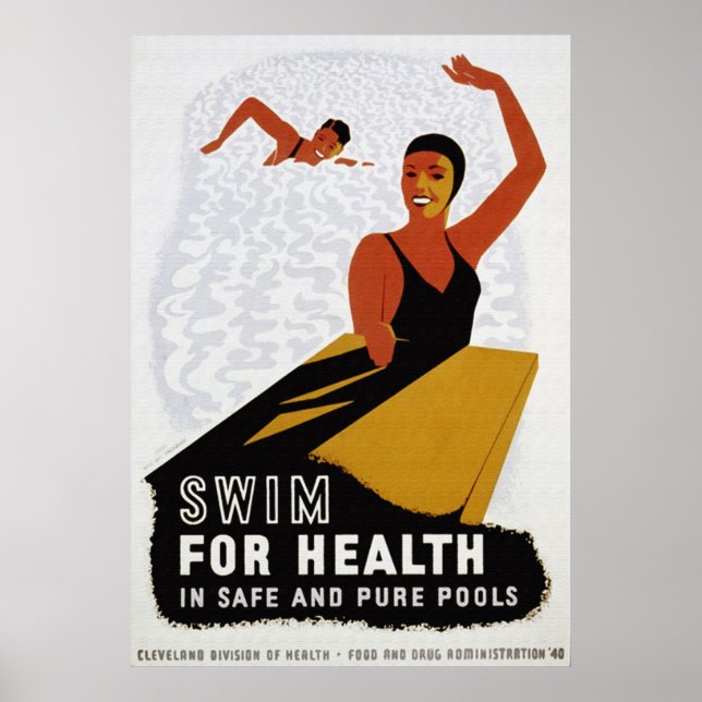 Swim for Your Health Poster (Front)