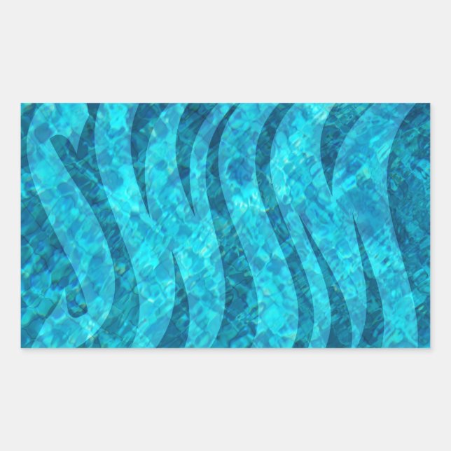 Swim in the Pool Rectangular Sticker (Front)