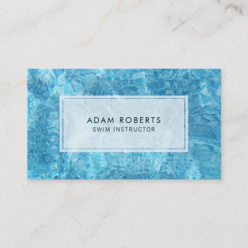 Swim Instructor Pool Business Card