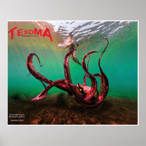 Swim Lake Texoma Poster