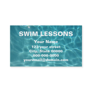 Swim Lessons Business Card