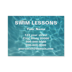 Swim Lessons Business Card